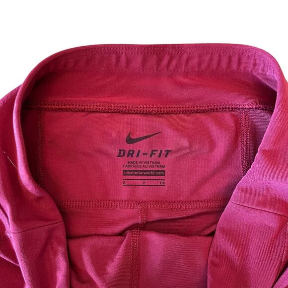 Nike Dri-Fit Cropped Running Capri Legging Maroon Size Small 0645CON - Picture 8 of 11